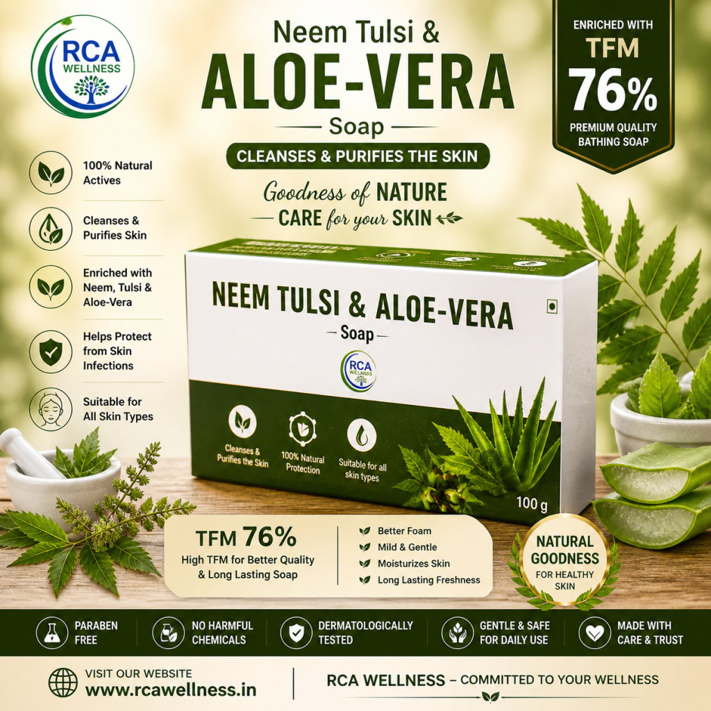 Neem Alovera Tulsi Soap 100gm